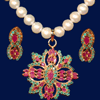 Gorgeous Emerald & Ruby Pearl Set (PRE-3) - Click here to View more details about this Product